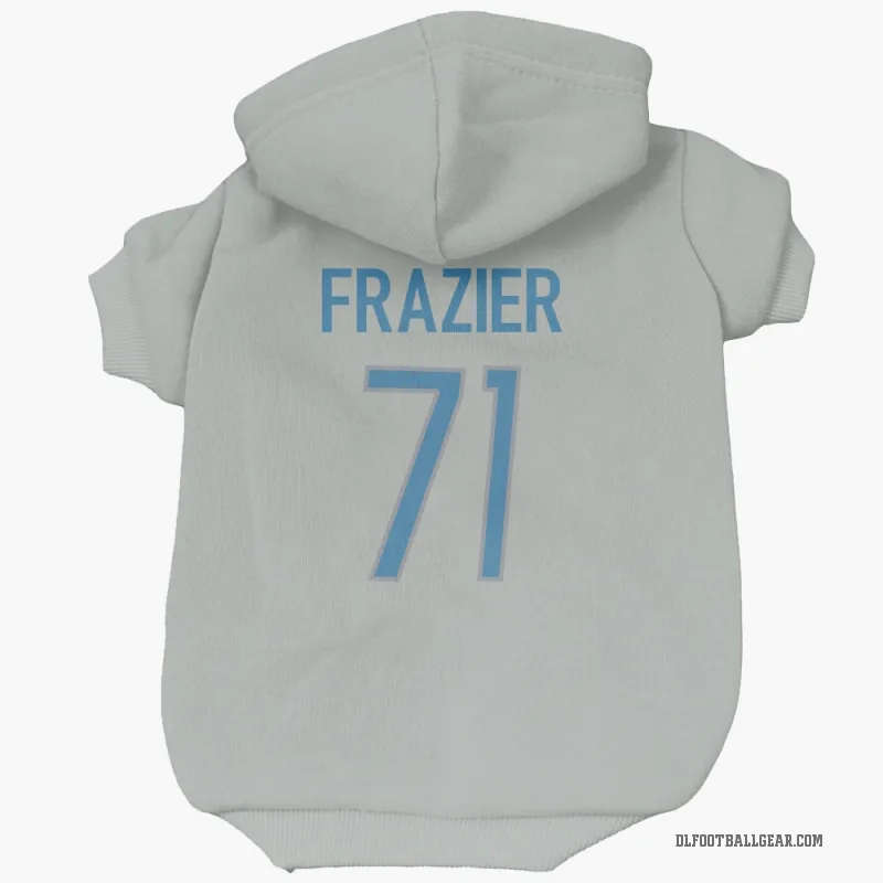 Miles Frazier  Detroit Lions   Silver Cat & Dog Pet Hoodie