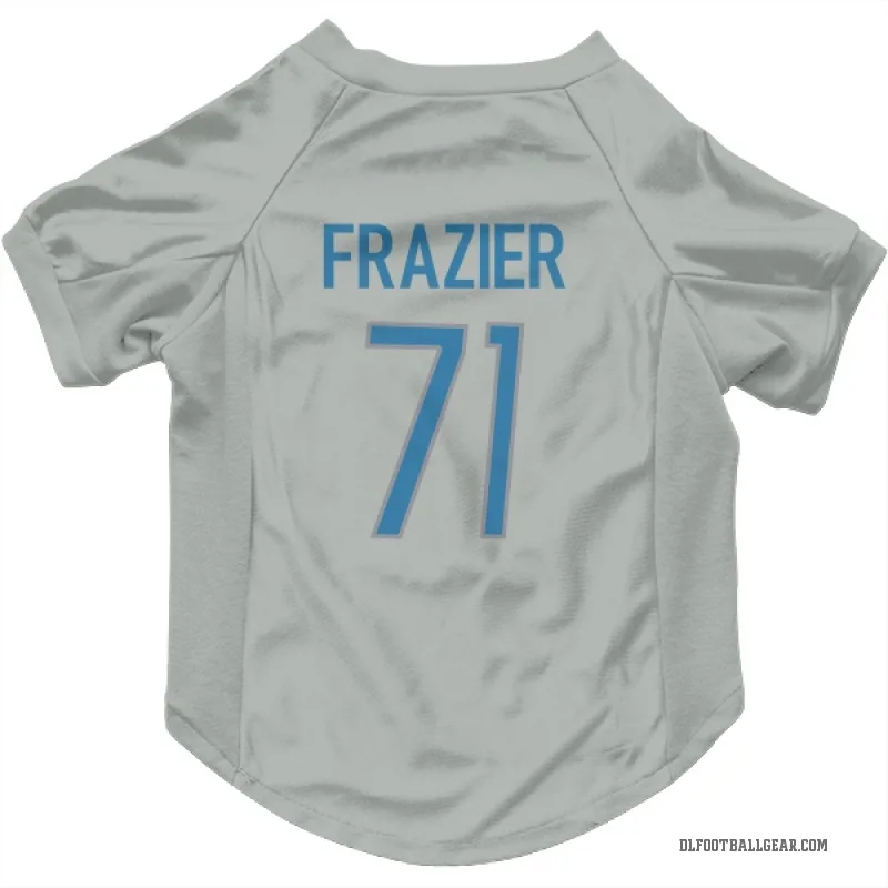 Miles Frazier  Detroit Lions   Silver Cat & Dog Pet Jersey