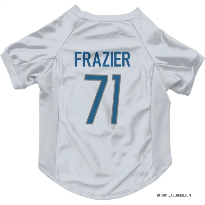 Miles Frazier  White Detroit Lions  Cat & Dog Pet Jersey