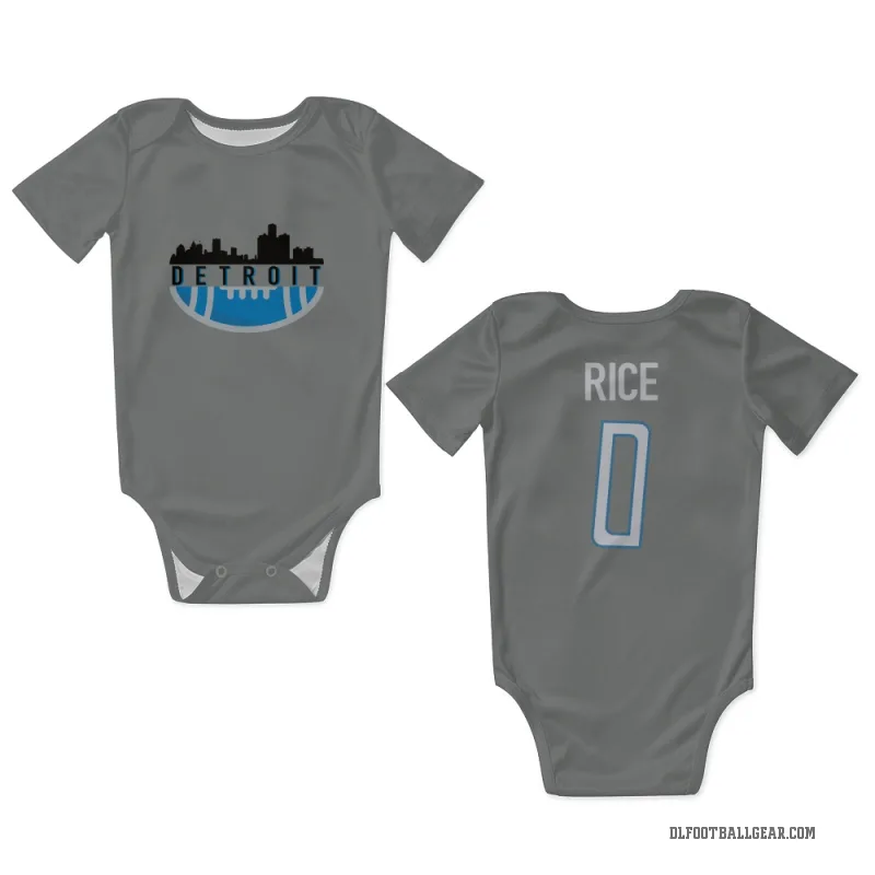 Monty Rice  Detroit Lions   Steel Newborn & Infant Bodysuit