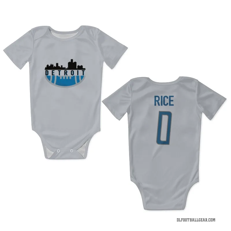 Monty Rice  White Detroit Lions  Newborn & Infant Bodysuit