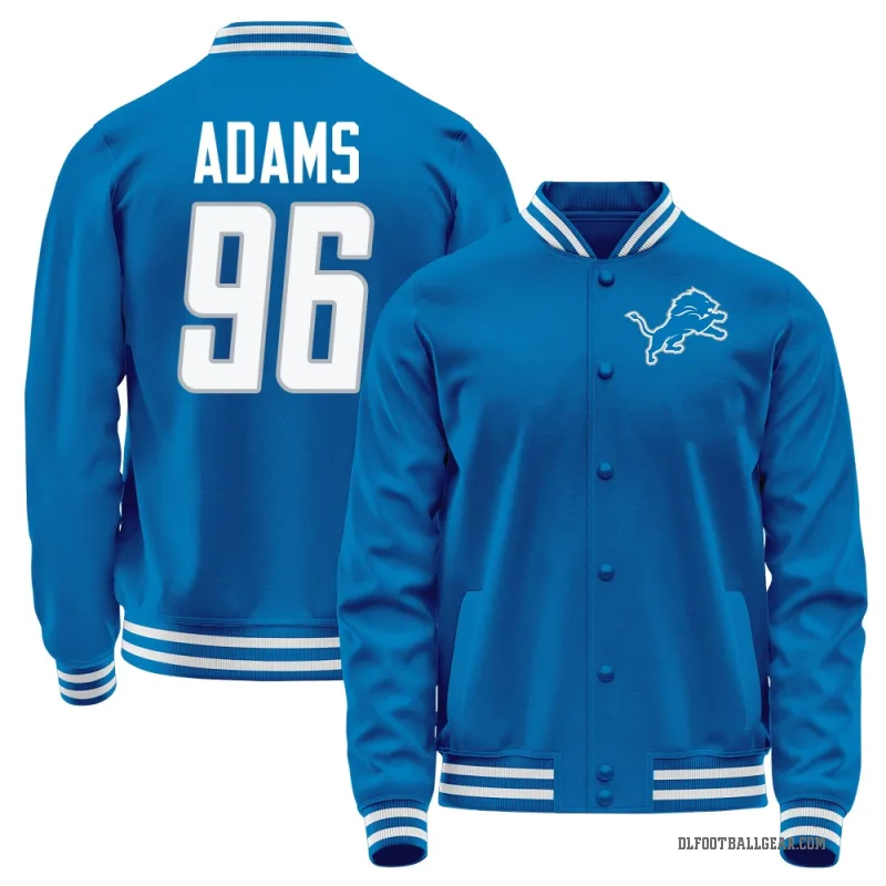 Myles Adams Youth LightBlue Detroit Lions Light Blue Full-Snap Jacket