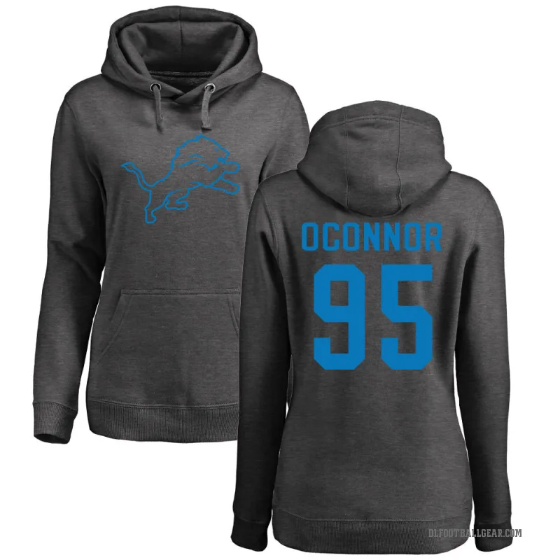 Pat O'Connor Women's Detroit Lions Pro Line by Branded Ash One Color Pullover Hoodie