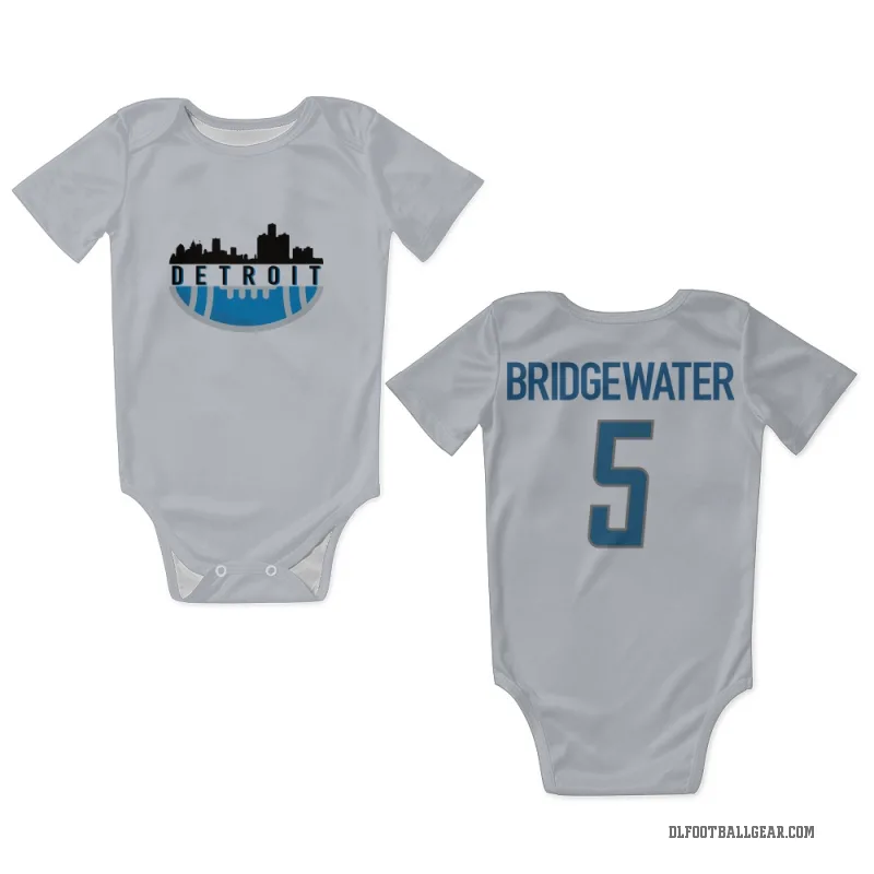 Teddy Bridgewater  White Detroit Lions  Newborn & Infant Bodysuit