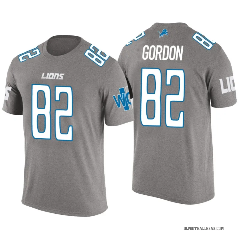 Thomas Gordon Men's Gray Detroit Lions Color Rush T-Shirt
