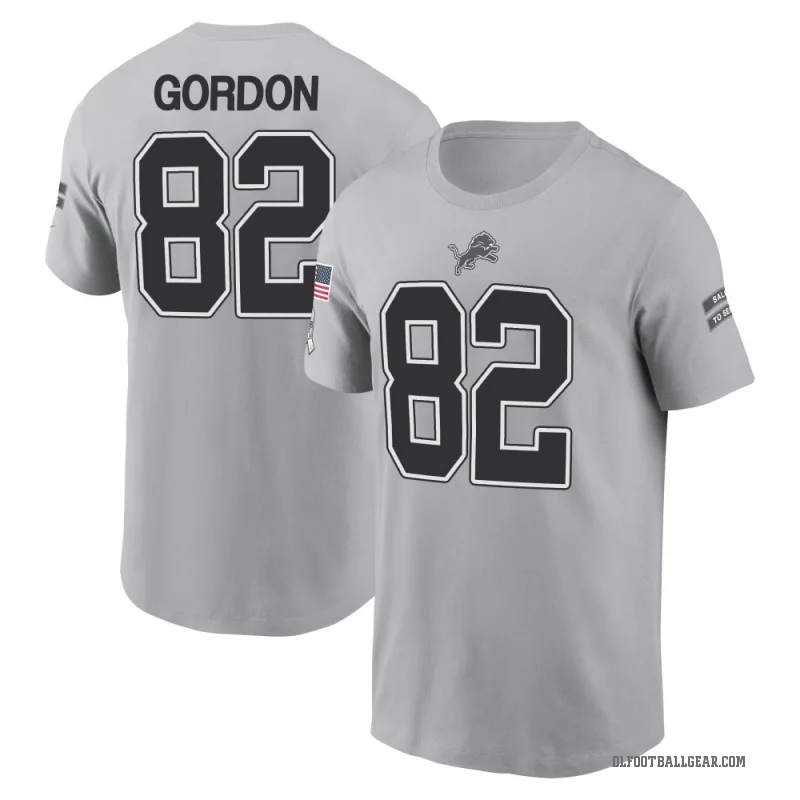 Thomas Gordon Youth Gray Detroit Lions 2024 Salute to Service T-Shirt