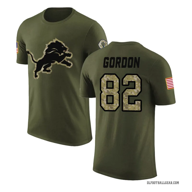 Thomas Gordon Youth Olive Detroit Lions Salute to Service T-Shirt