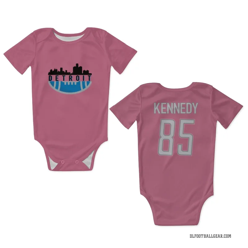 Tom Kennedy  Pink Detroit Lions  Newborn & Infant Bodysuit